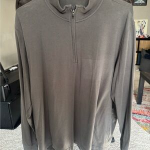 The Normal Brand Gray Quarter-Zip Jacket